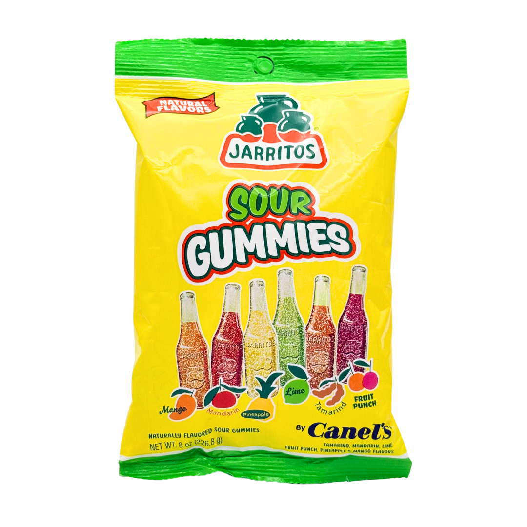 Jarritos Sour Gummies by Canel's Assorted Natural Flavors - 8 oz - MexGrocer.com