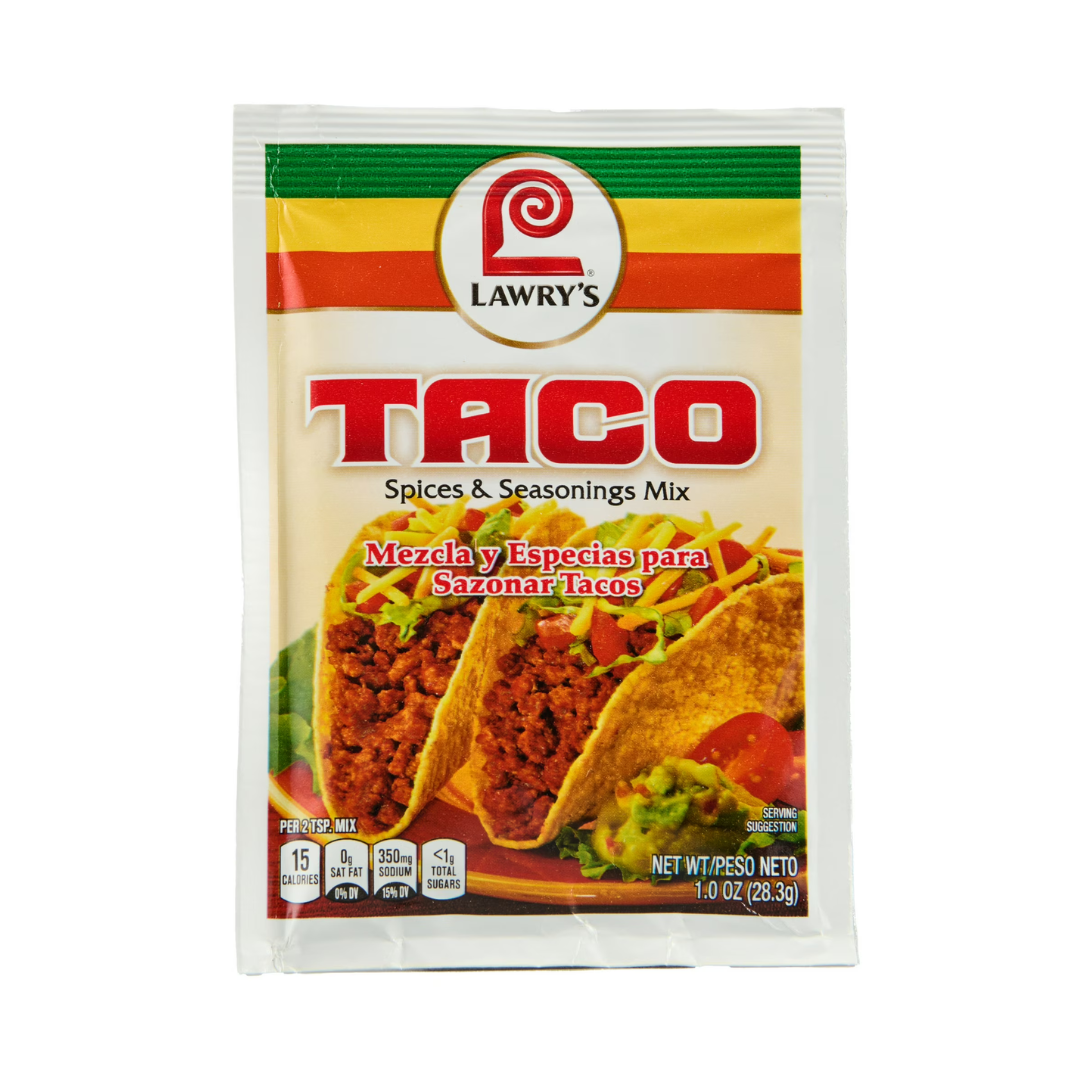 Lawry's Taco Spices and Seasoning Mix - 1 oz - MexGrocer.com