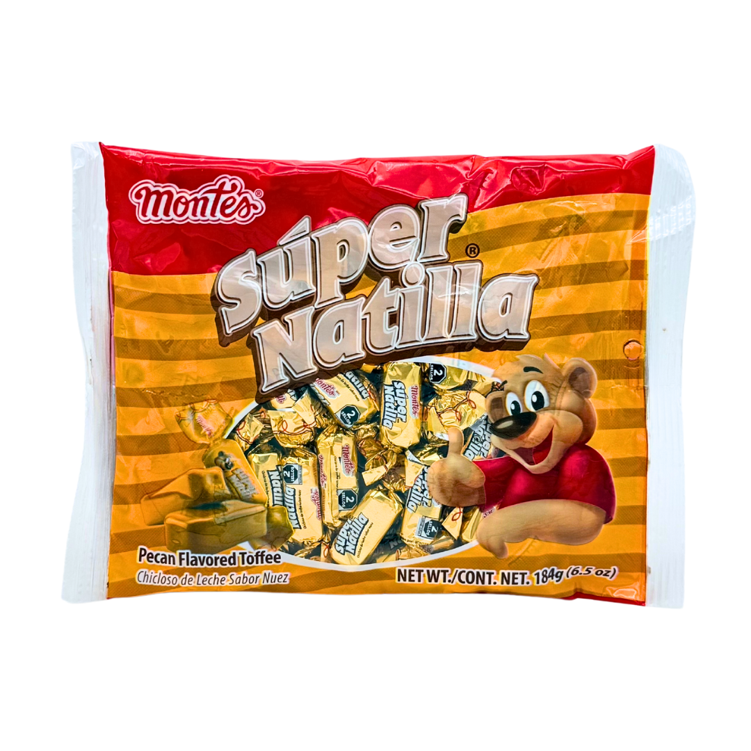 Super Natilla - Pecan Flavored Toffee by Montes - 6 oz - MexGrocer.com