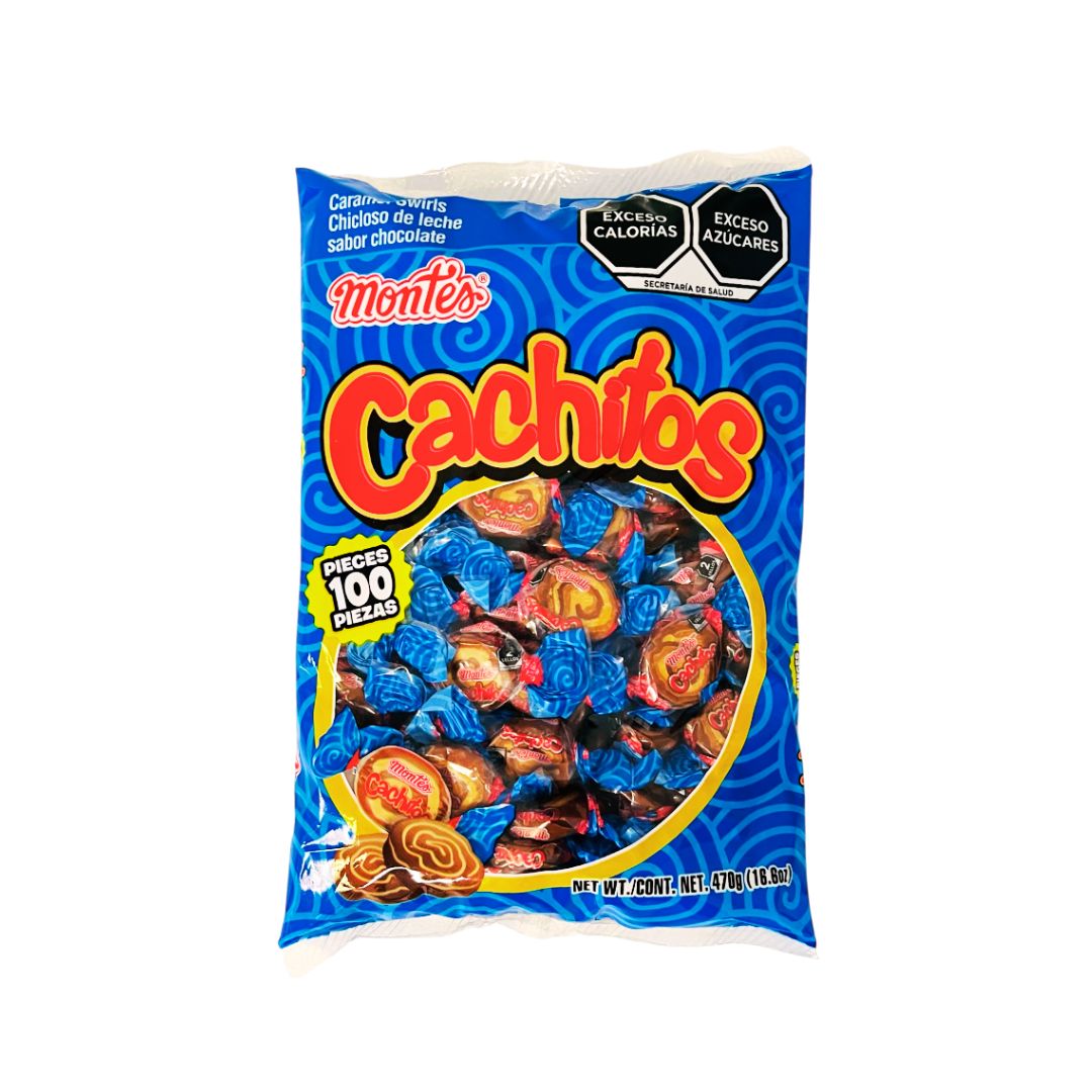 montes cachitos chicoso de leche chocolate caramel swirls mexican candy 100 ct