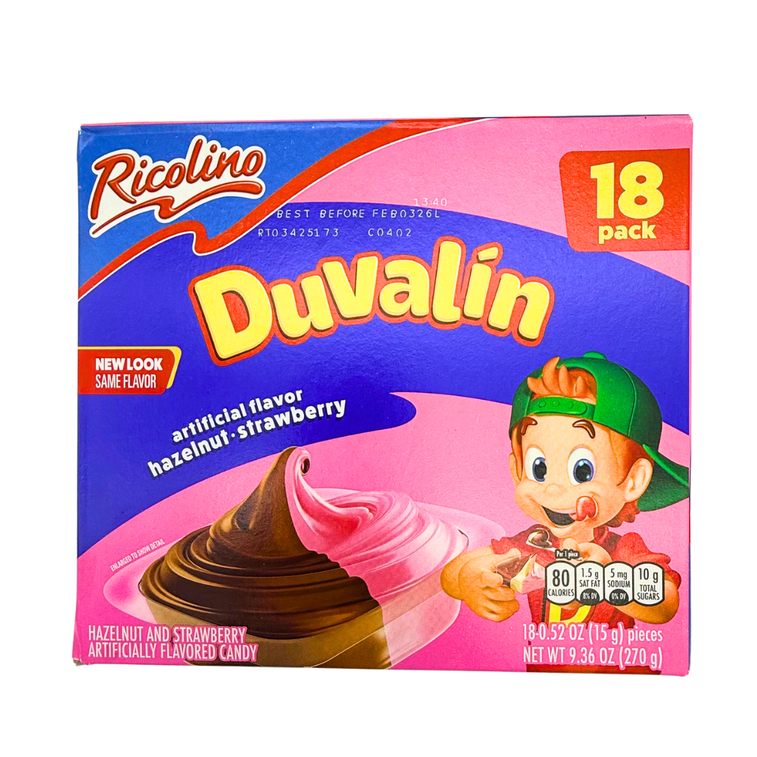 Duvalin Hazelnut Strawberry Candy Creams - 18 ct
