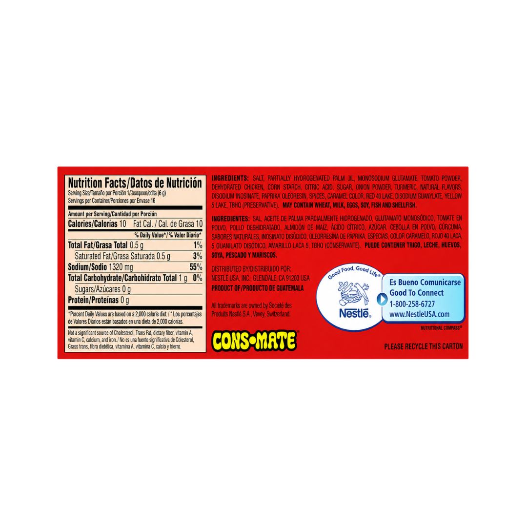 Maggi Cons-Mate Tomato & Chicken Flavor Concentrate – 8 Cubes / NET W 2.96 oz