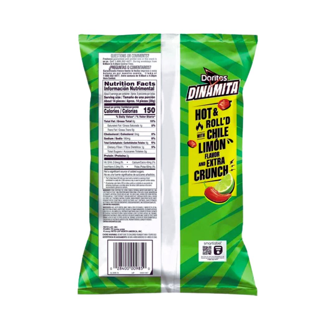 Doritos Dinamita Chile Limón – 9.25 oz (Sabritas) - MexGrocer.com