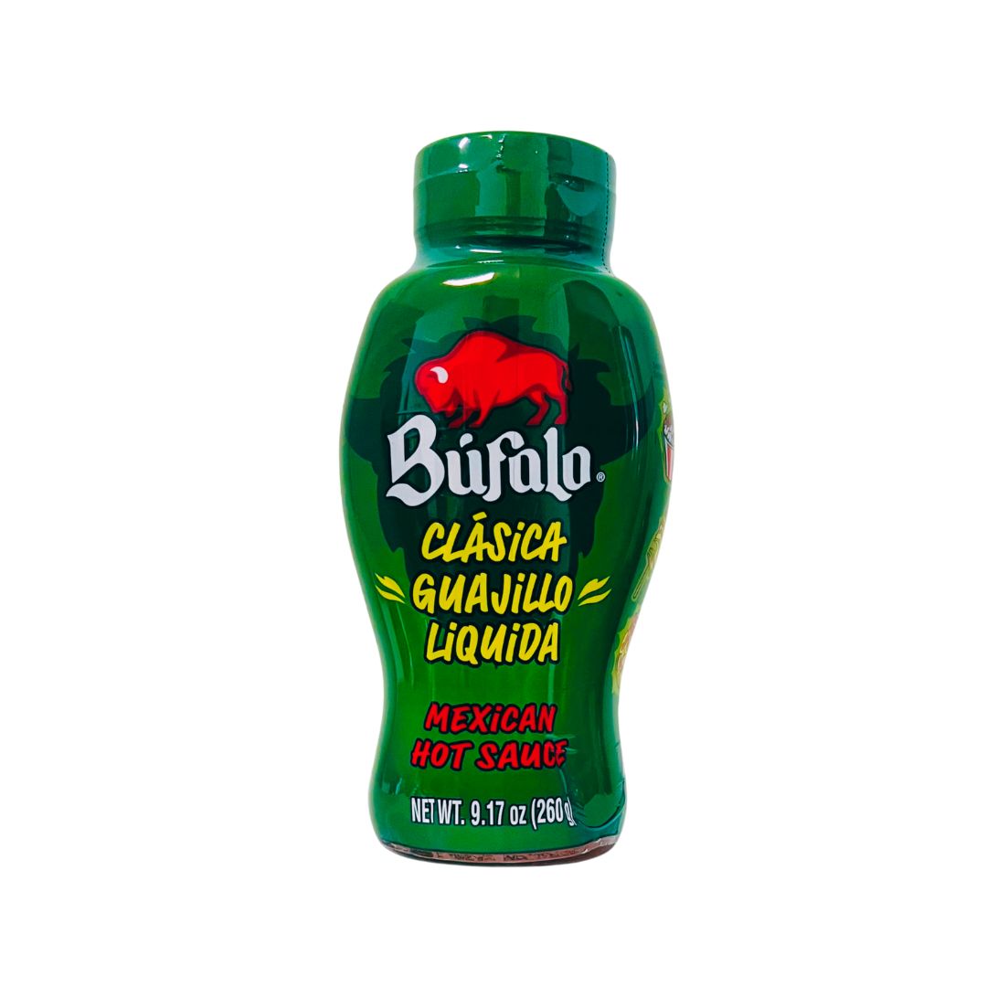 Búfalo Clásica Guajillo Liquid Hot Sauce – 9.17 oz Mexican Salsa Picante Squeeze Bottle