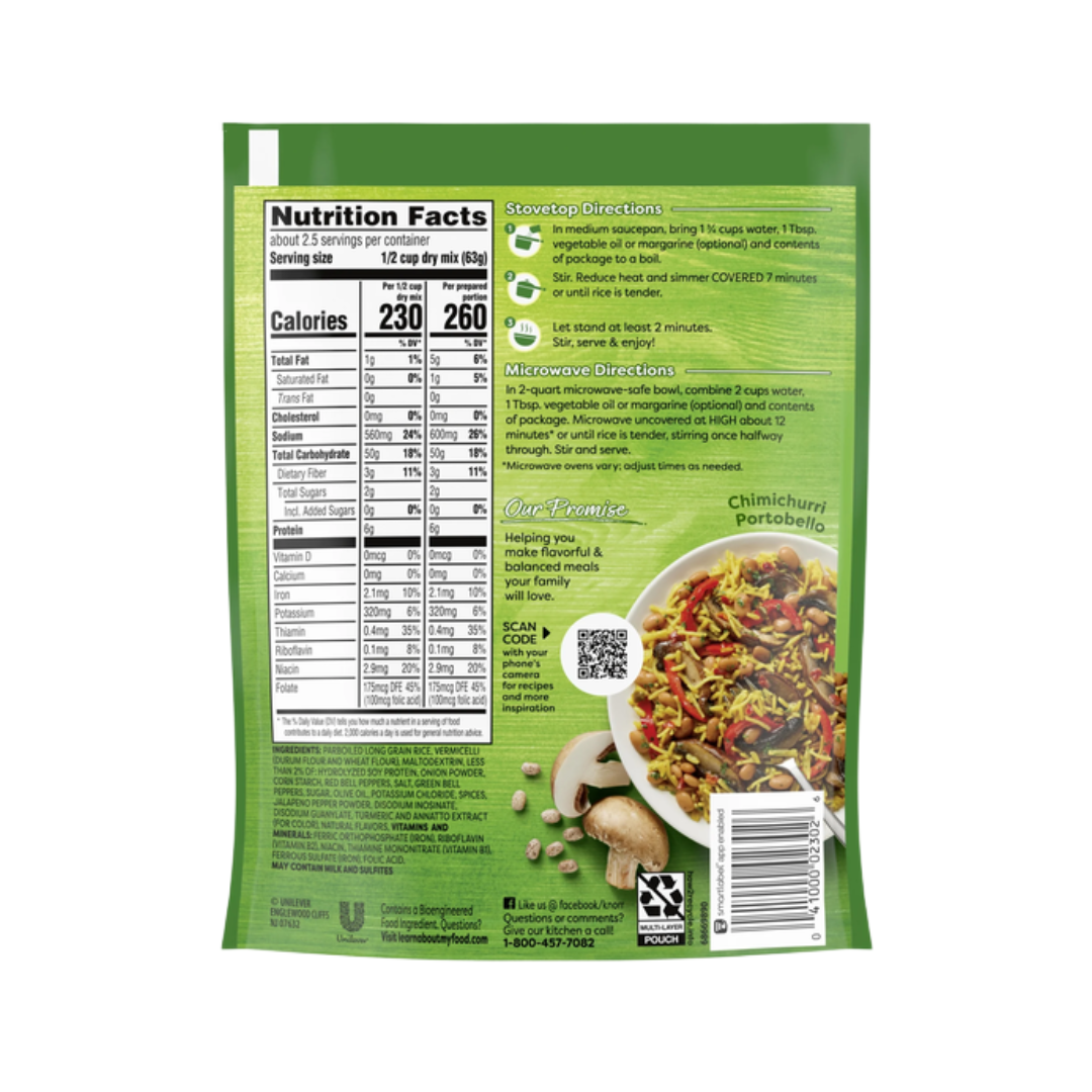 Knorr Rice Sides Mexican Rice – 5.4 oz Pouch