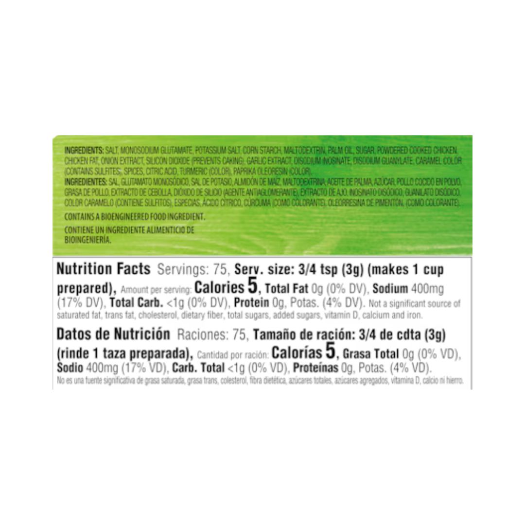 Knorr Caldo de Pollo Reducido en Sodio – Sazonador Granulado 7.9 oz