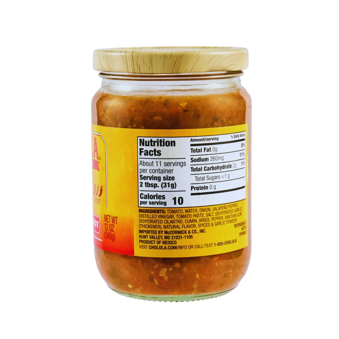 Cholula Salsa Original Hot - 12 oz - MexGrocer.com