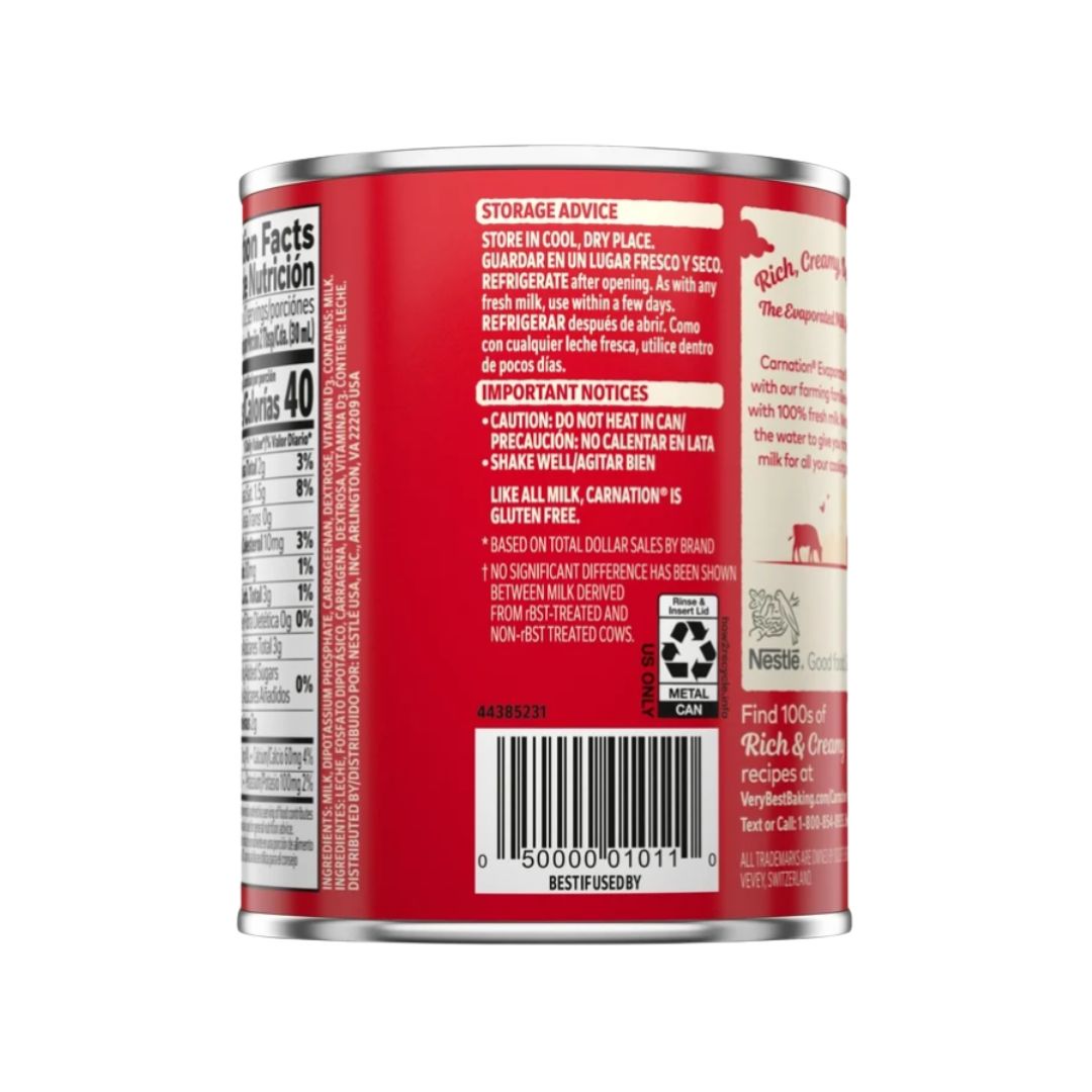 Leche evaporada Carnation - 355 ml