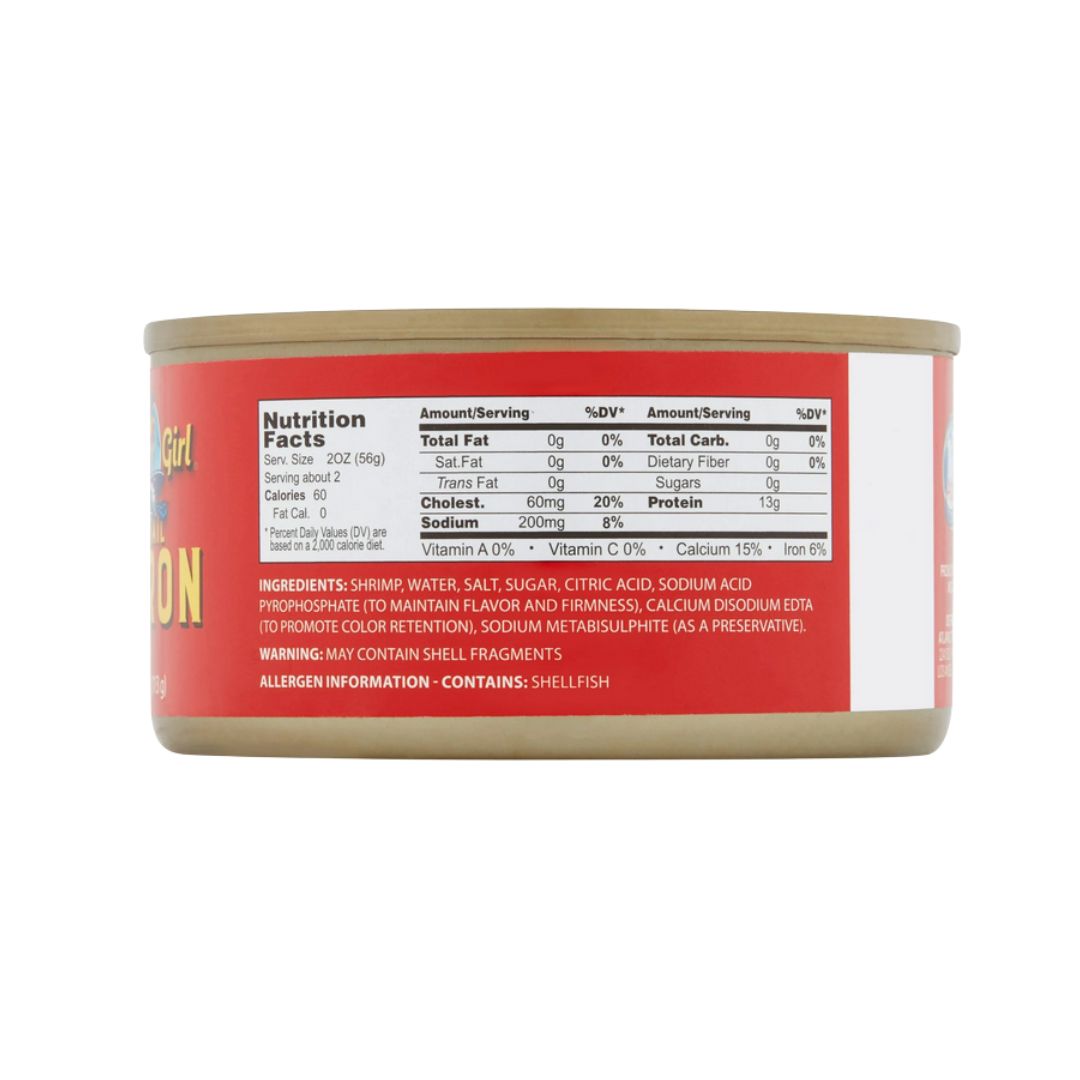 California Girl Tiny Cocktail Shrimp - 4 oz - MexGrocer.com