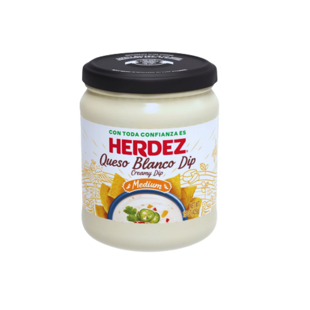Herdez Queso Blanco Dip Medium - 15 oz - MexGrocer.com