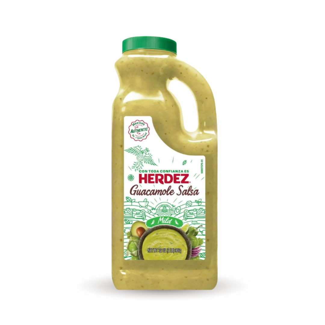 Herdez Guacamole Salsa Mild – 32 oz Jug (Foodservice Size) - MexGrocer.com