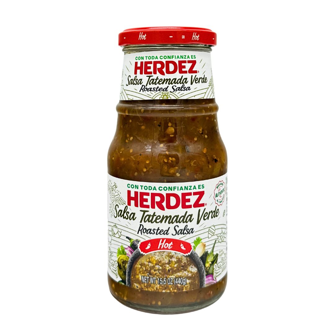 Herdez Salsa Tatemada Verde Hot - 15.5 oz - MexGrocer.com