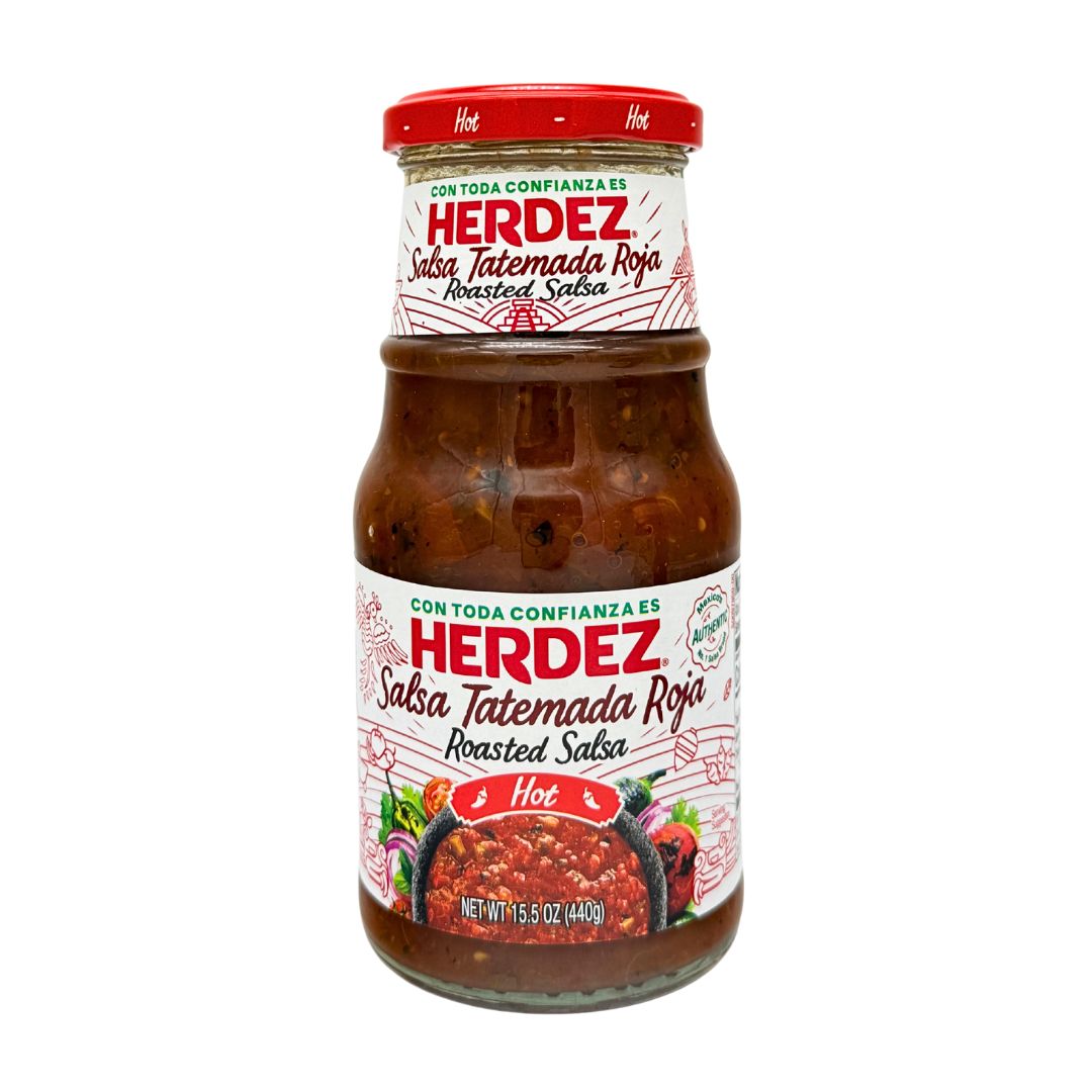 Herdez Salsa Tatemada Roja Hot - 15.5 oz - MexGrocer.com