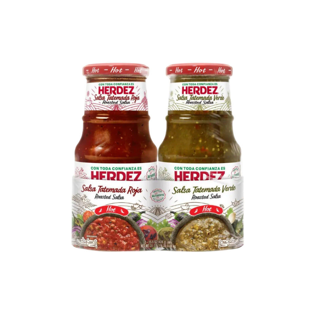 Herdez Salsa Tatemada | Roasted Variety Pack Hot - 15.5 oz - MexGrocer.com