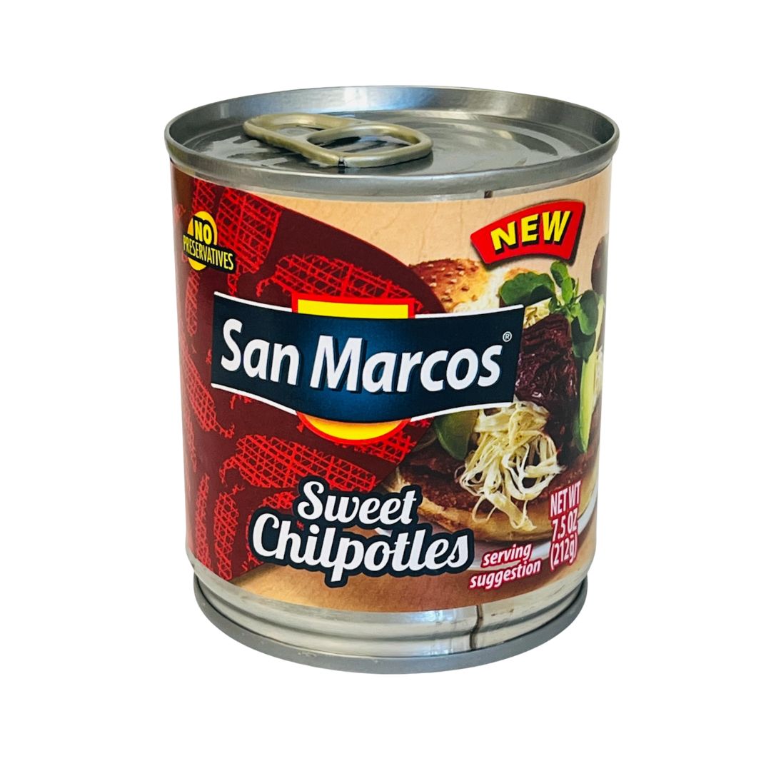 San Marcos Sweet Chipotles - 7.5 oz - MexGrocer.com