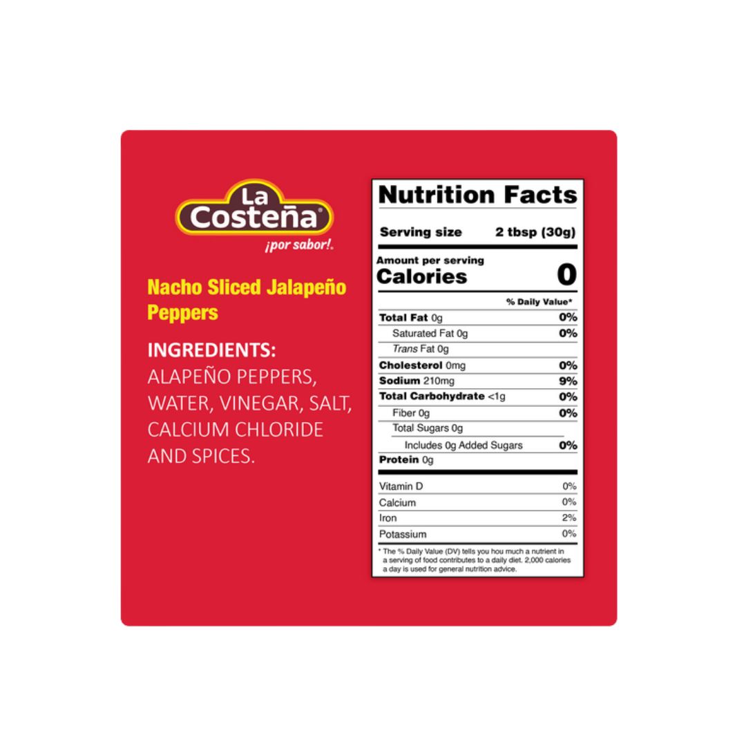 La Costena Jalapeno Nacho Slices - 15.5 oz - MexGrocer.com