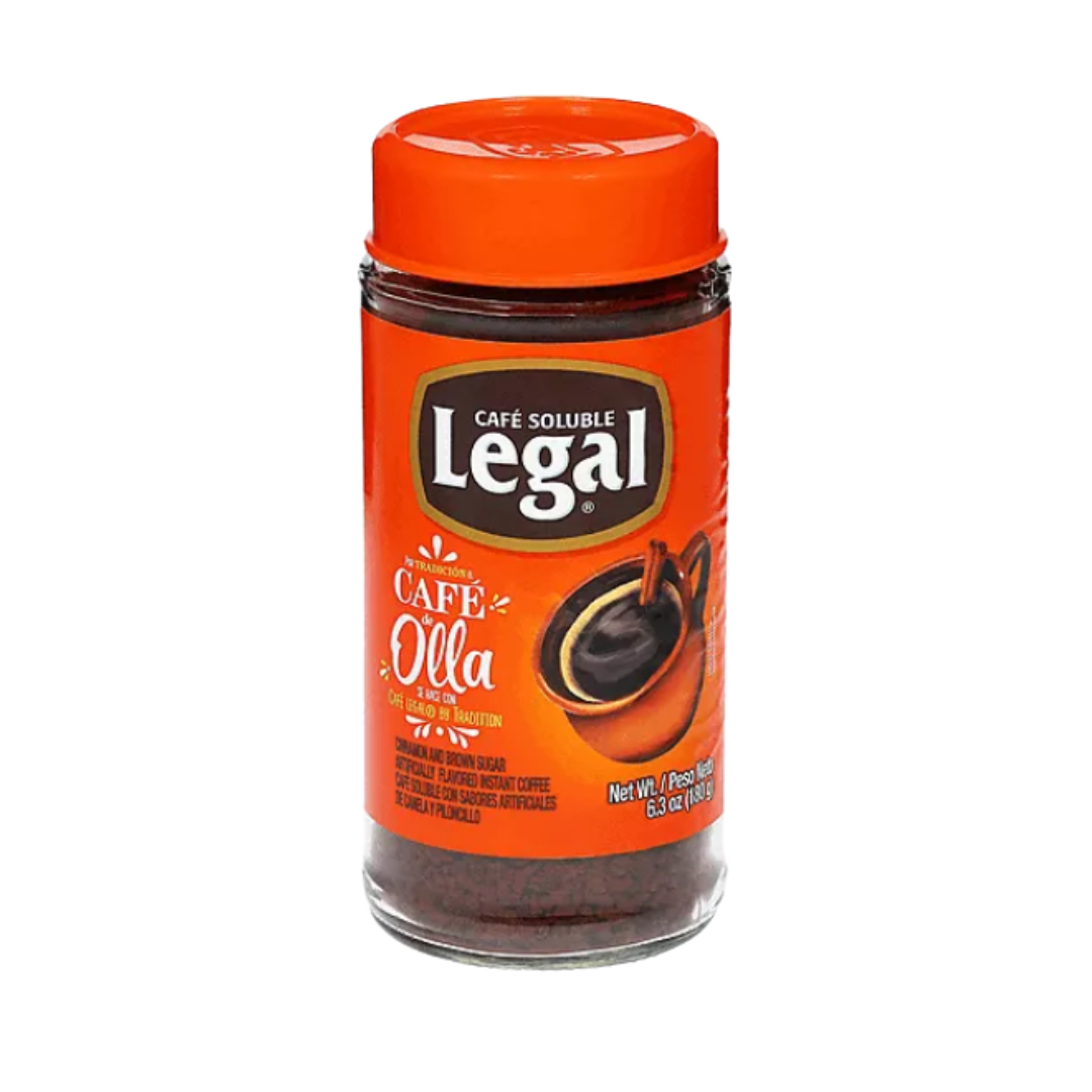 Cafe Legal Instant Coffee Cafe de Olla Cinnamon and Brown Sugar - 6.3 oz - MexGrocer.com