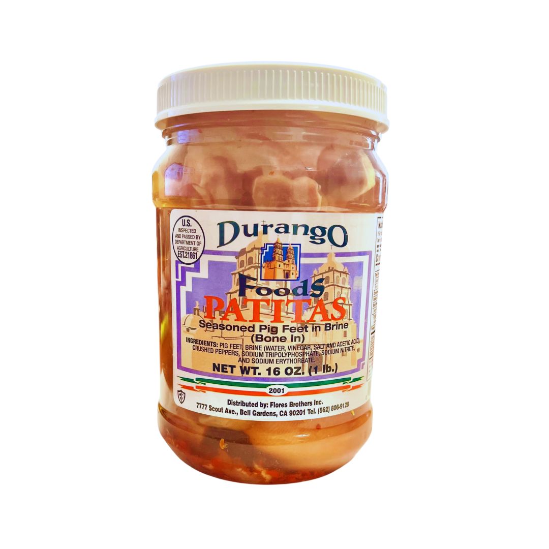 Pig Feet in Brine Bone-In - by Durango Foods - 16 oz - MexGrocer.com