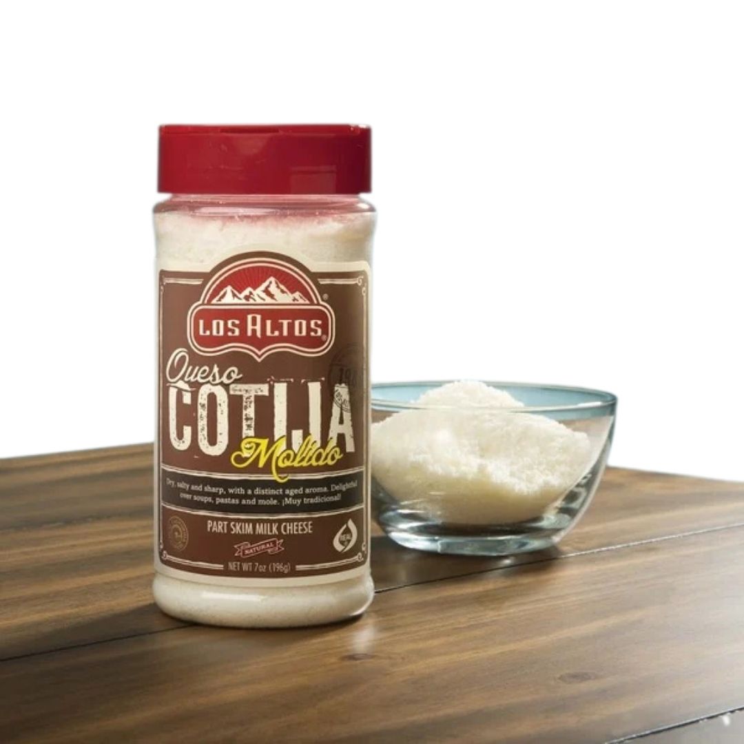 (3 PACK ) Los Altos Queso Cotija Molido Shaker 15 oz - MexGrocer.com