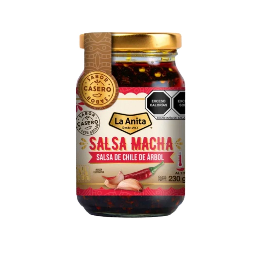 Salsa Macha with Chile de Arbol Pepper by La Anita - 8.1 oz