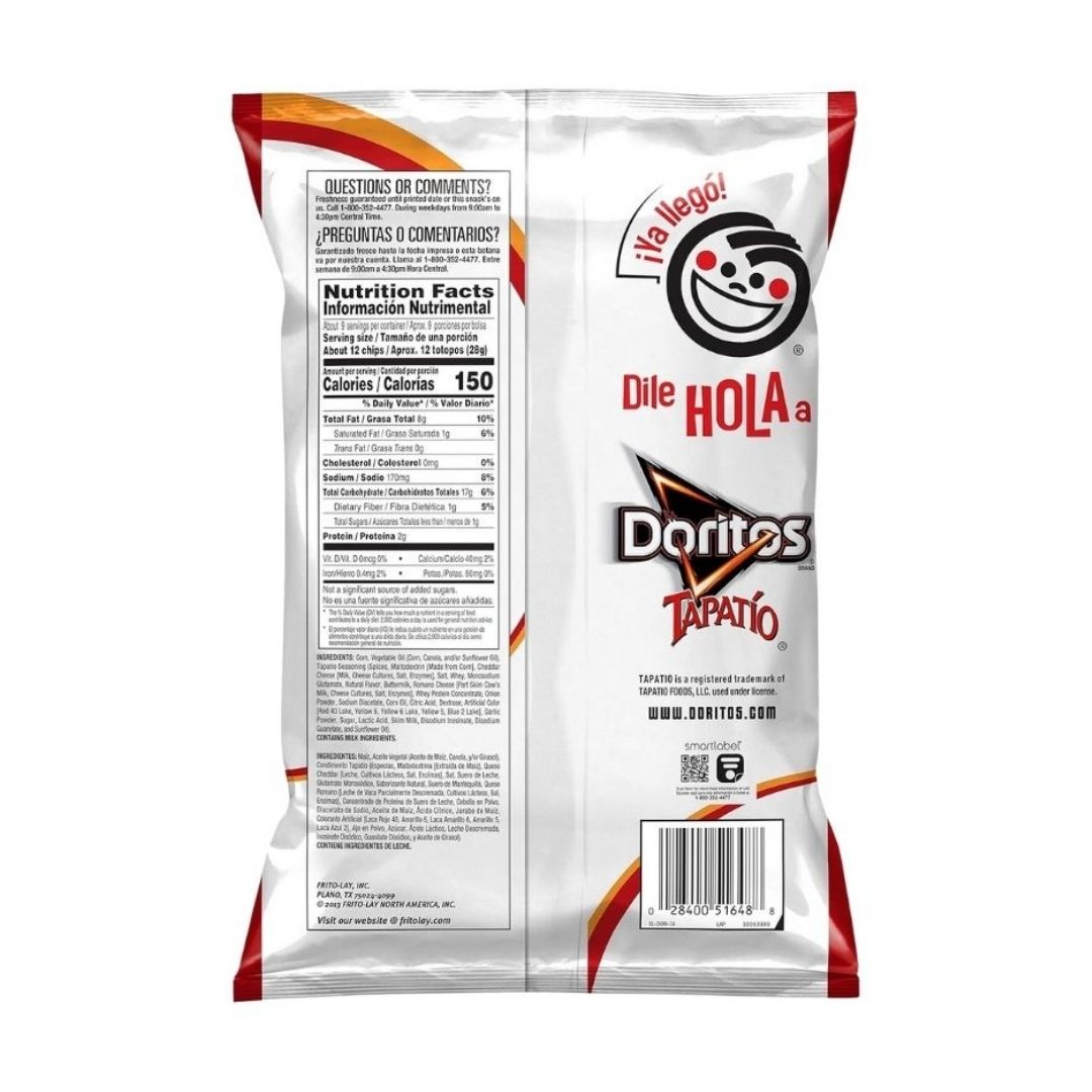 Doritos Tapatio Salsa Picante Hot Sauce Flavor by Sabritas