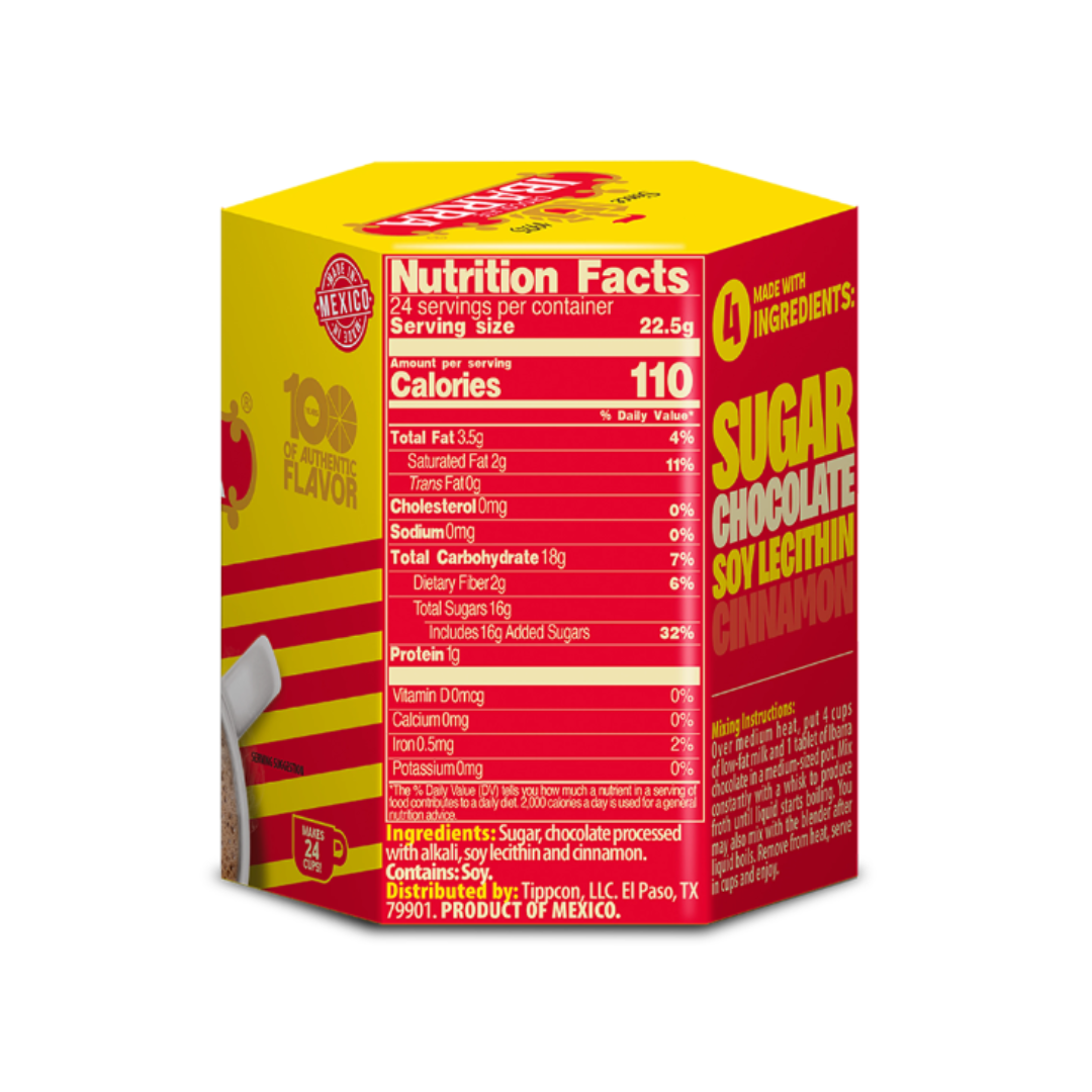 Ibarra Chocolate - Mexican Sweet Chocolate 6 Tablets 3.17 oz - 19 oz
