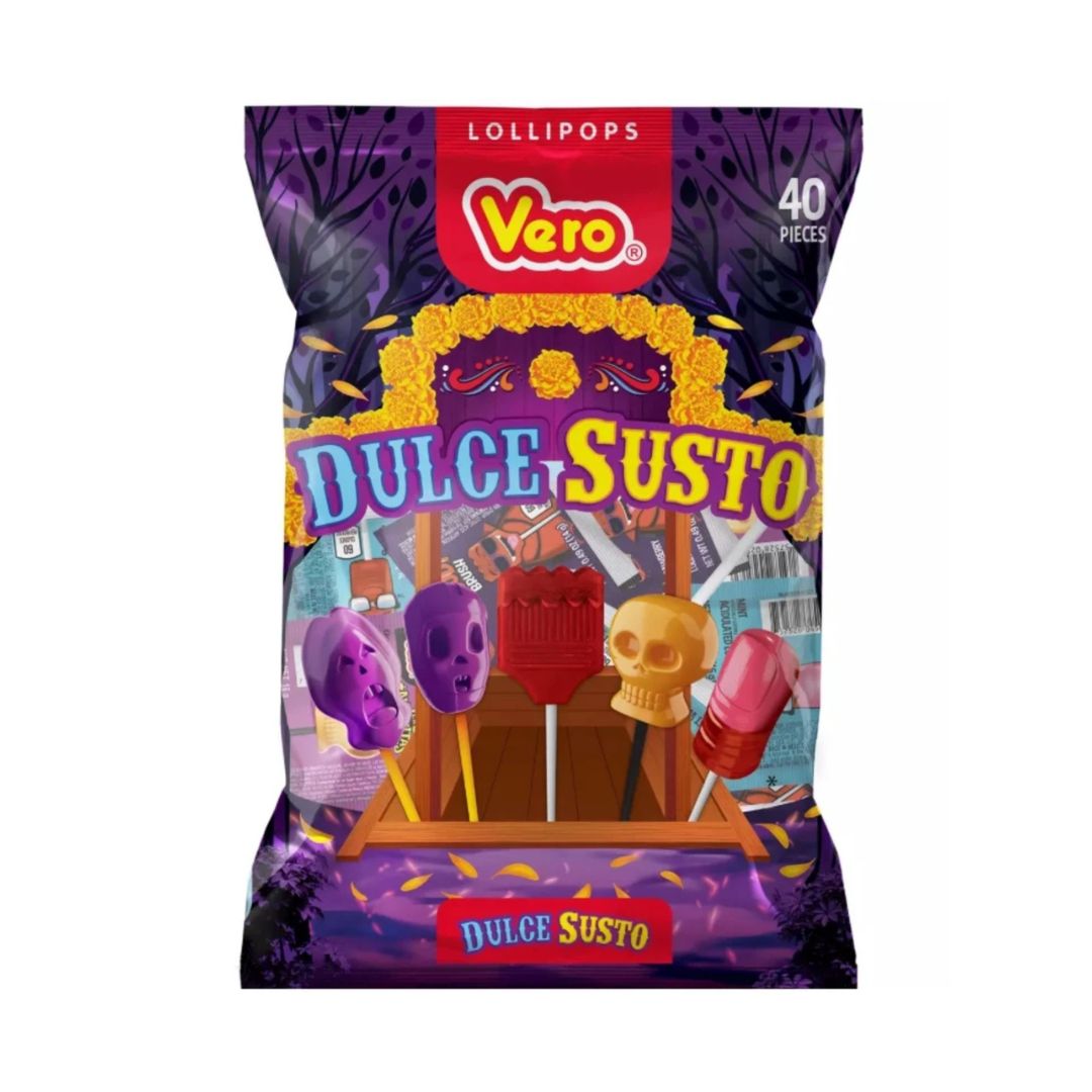 Vero Dulce Susto Assorted Lollipops - 40 pcs - MexGrocer.com