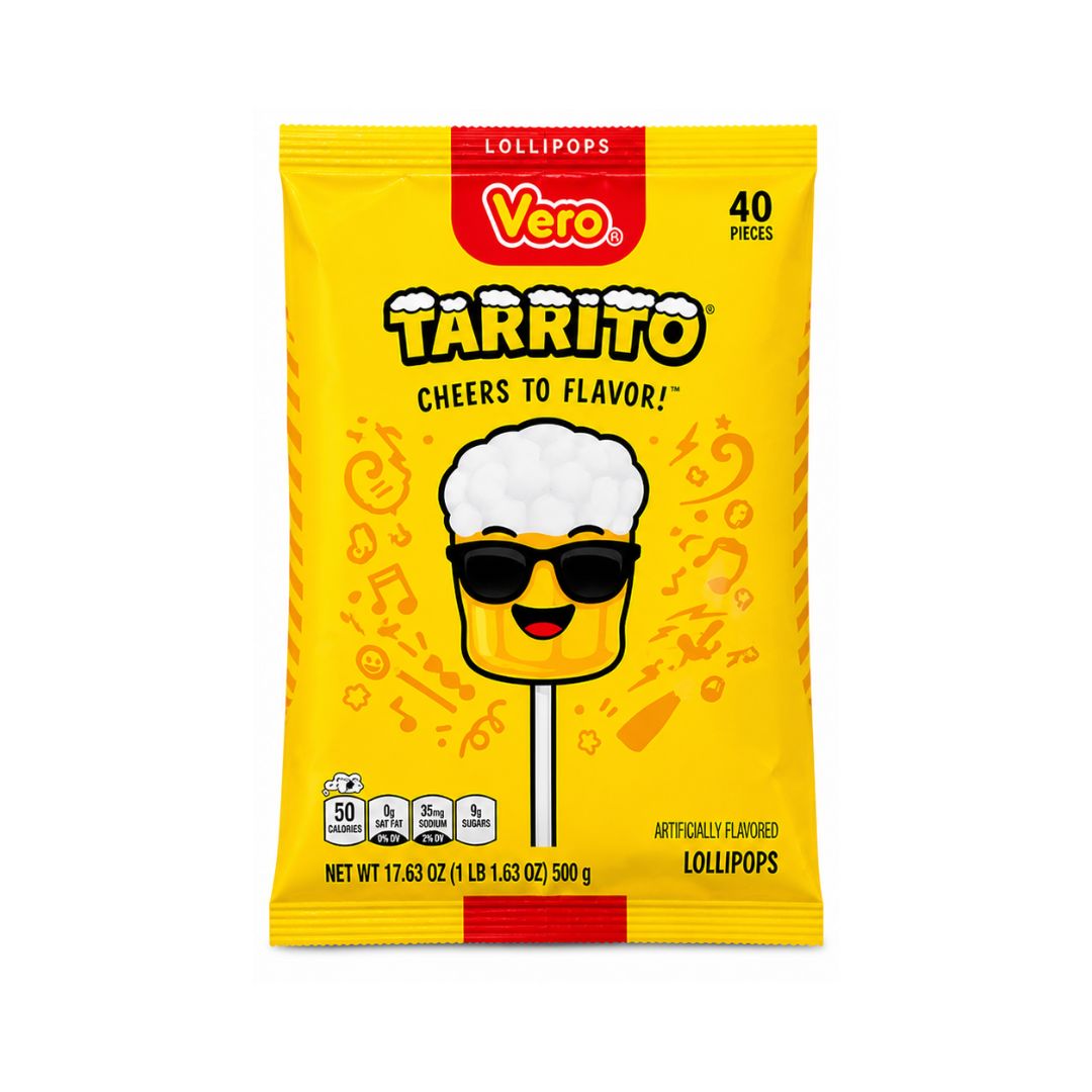 vero tarrito fizzy fruity lollipop mexican candy chili powder