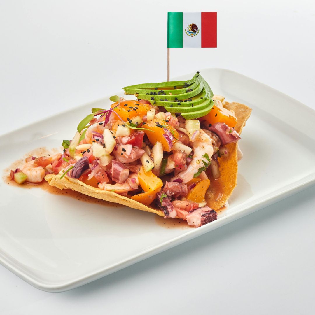 Palillos para comida de la bandera mexicana - Palillos de cóctel de 2.5" 100 unidades Decoración para fiesta de la Fiesta