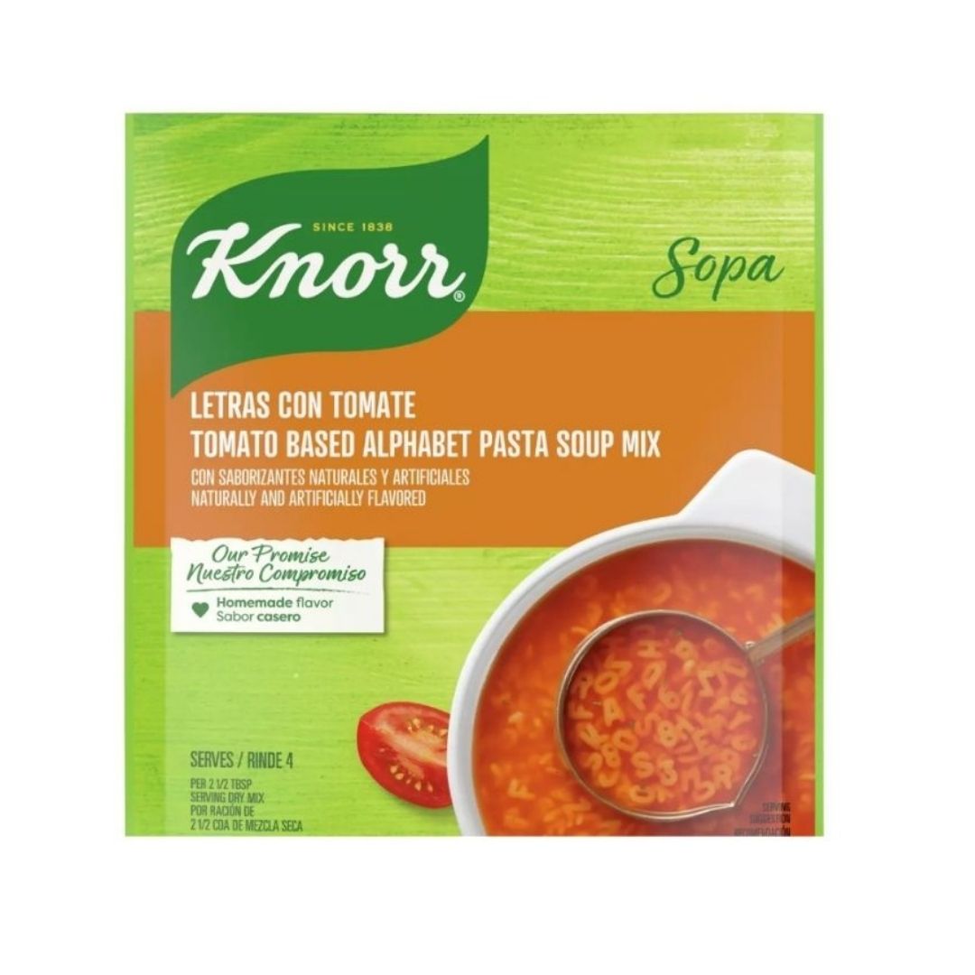 Knorr Pasta Alphabet Soup - Sopa de Letras - 3.5 oz