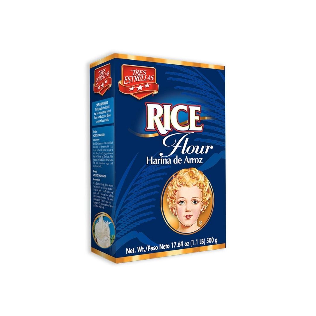 Tres Estrellas Rice Flour - Harina de Arroz - 17.6 oz