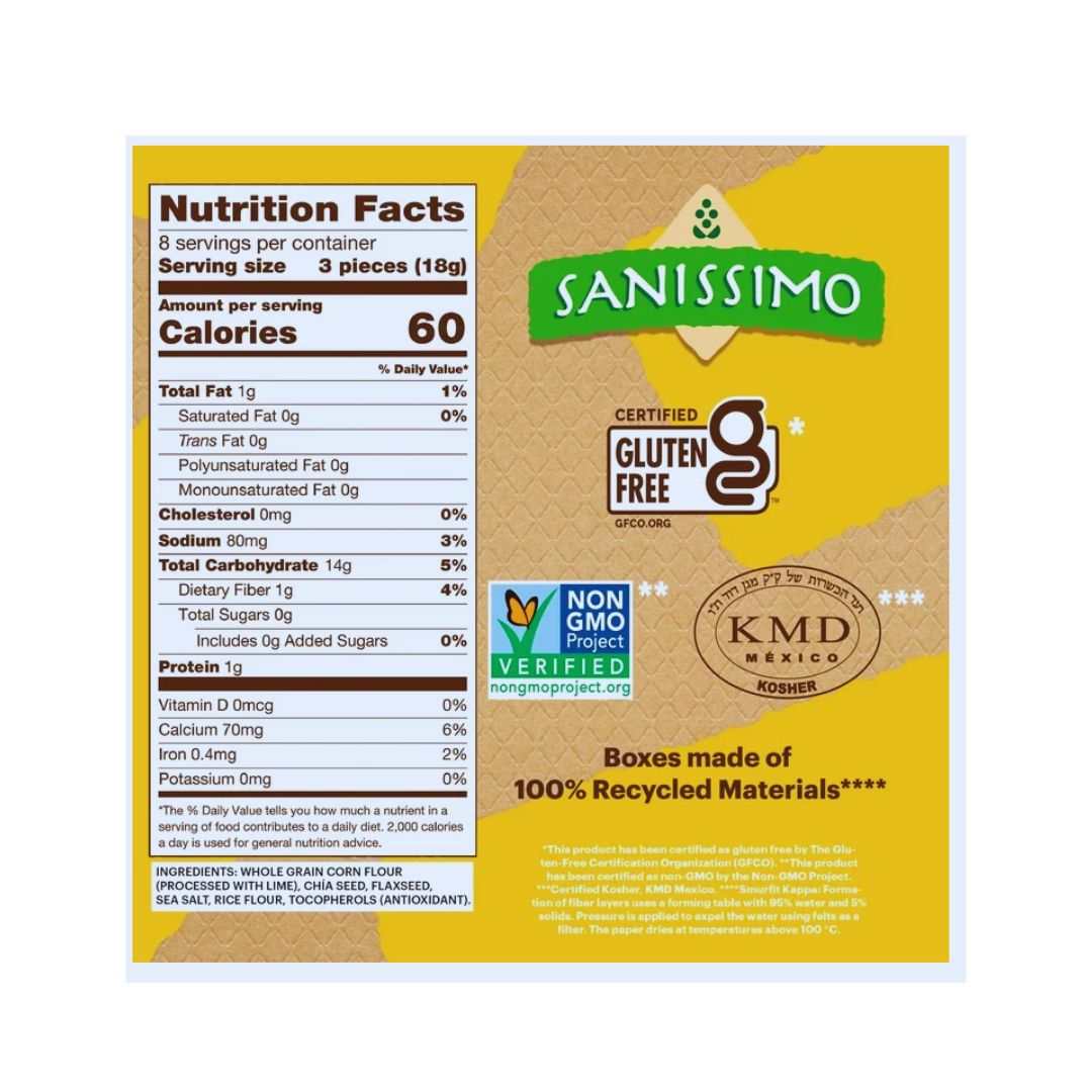 Sanissimo Salmas Oven Baked Corn Crackers - 8 (0.63 oz each)