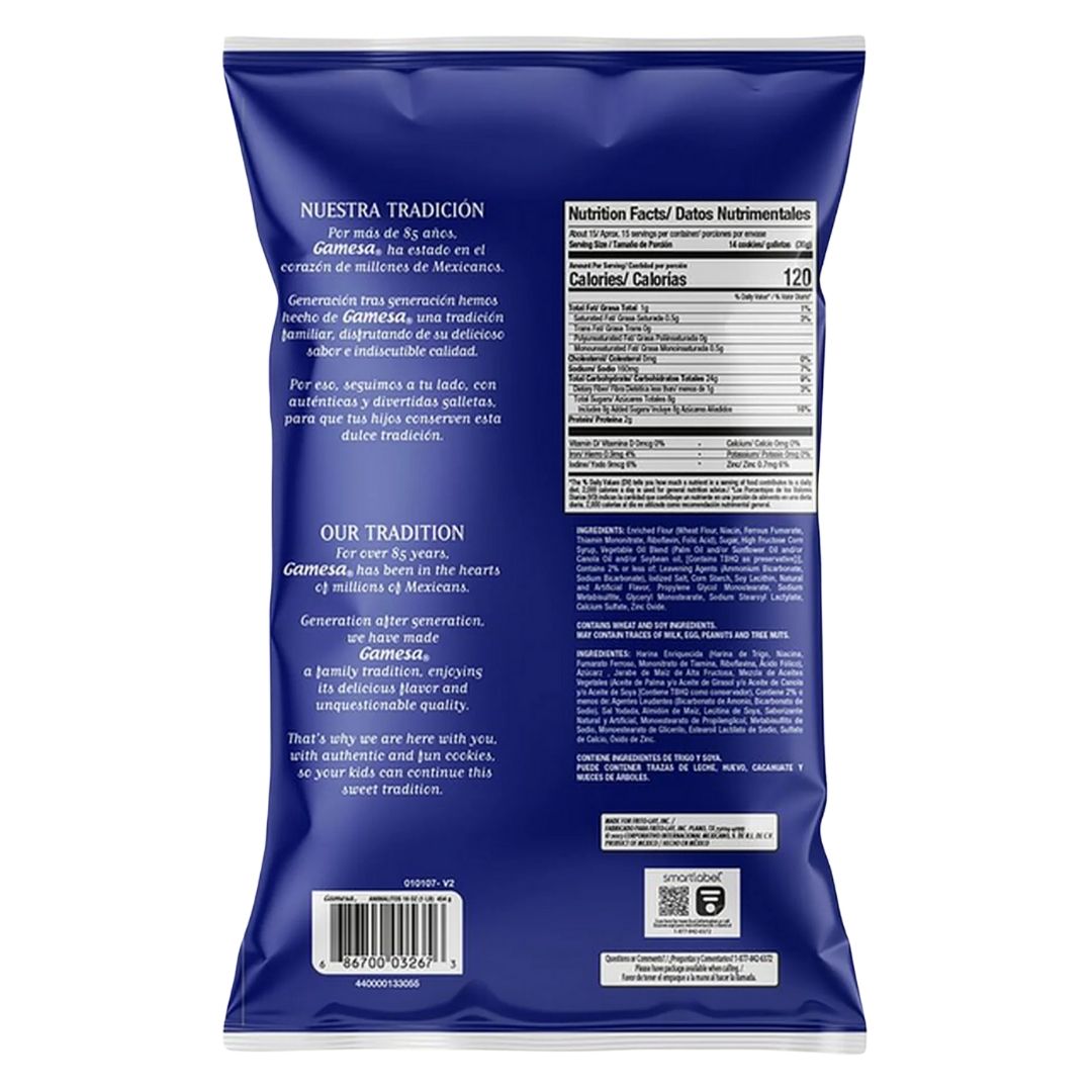 Gamesa Animalitos Cookies - 16 oz - MexGrocer.com
