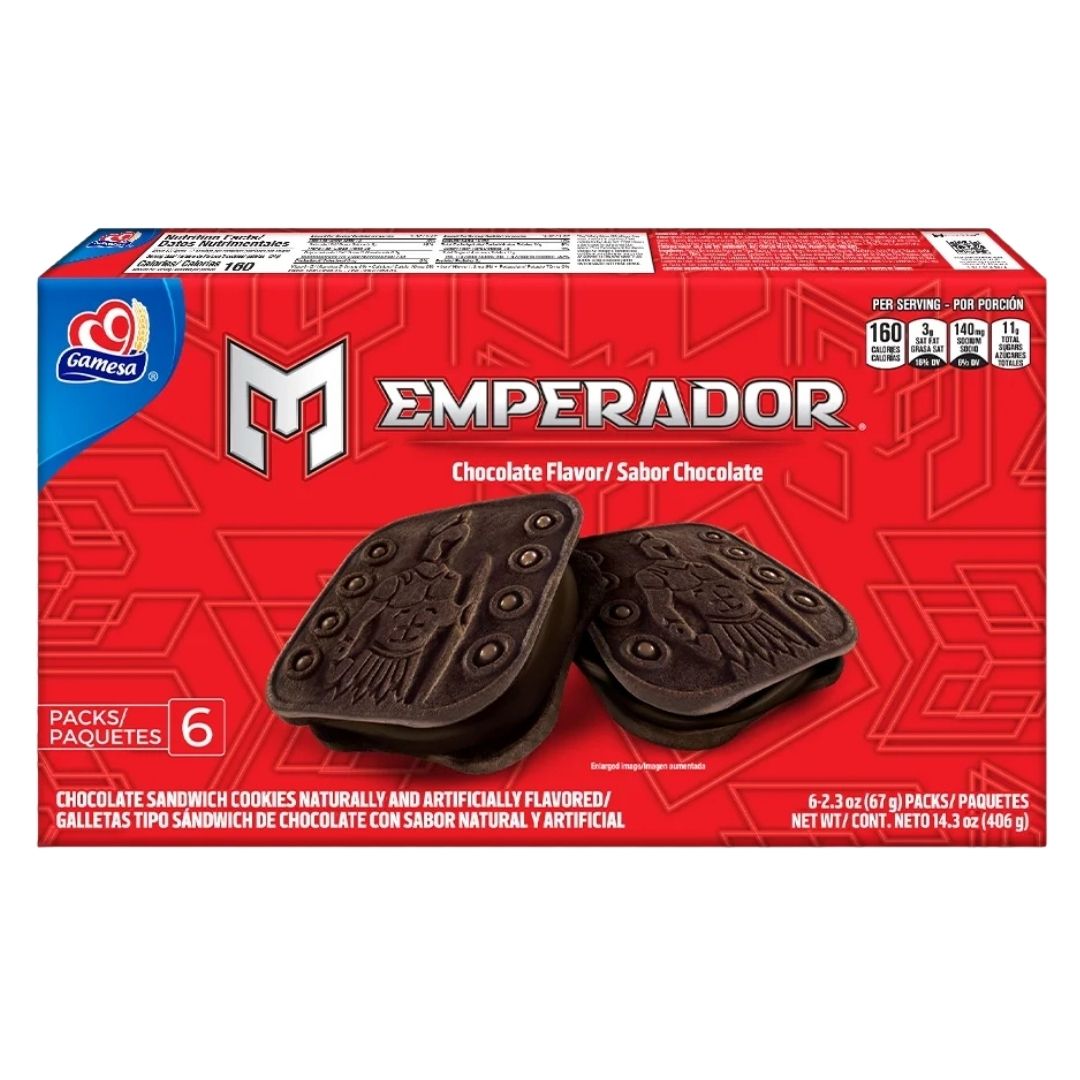 Gamesa Fudge Emperador Chocolate Cookies - 14.3 oz - MexGrocer.com