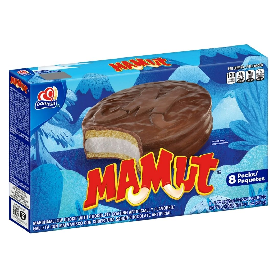Gamesa Mamut Chocolate Covered Marshmallow Cookies - 8.5 oz - MexGrocer.com