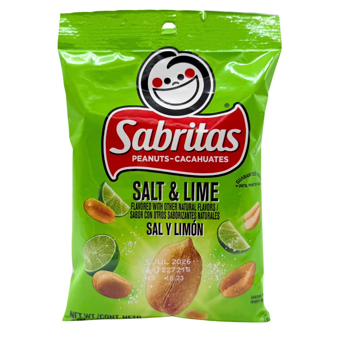 Sabritas Salt and Lime Peanuts (Sal y Limon) 7 oz - MexGrocer.com