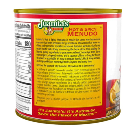 Juanita's Hot & Spicy Menudo - Picoso 94 oz