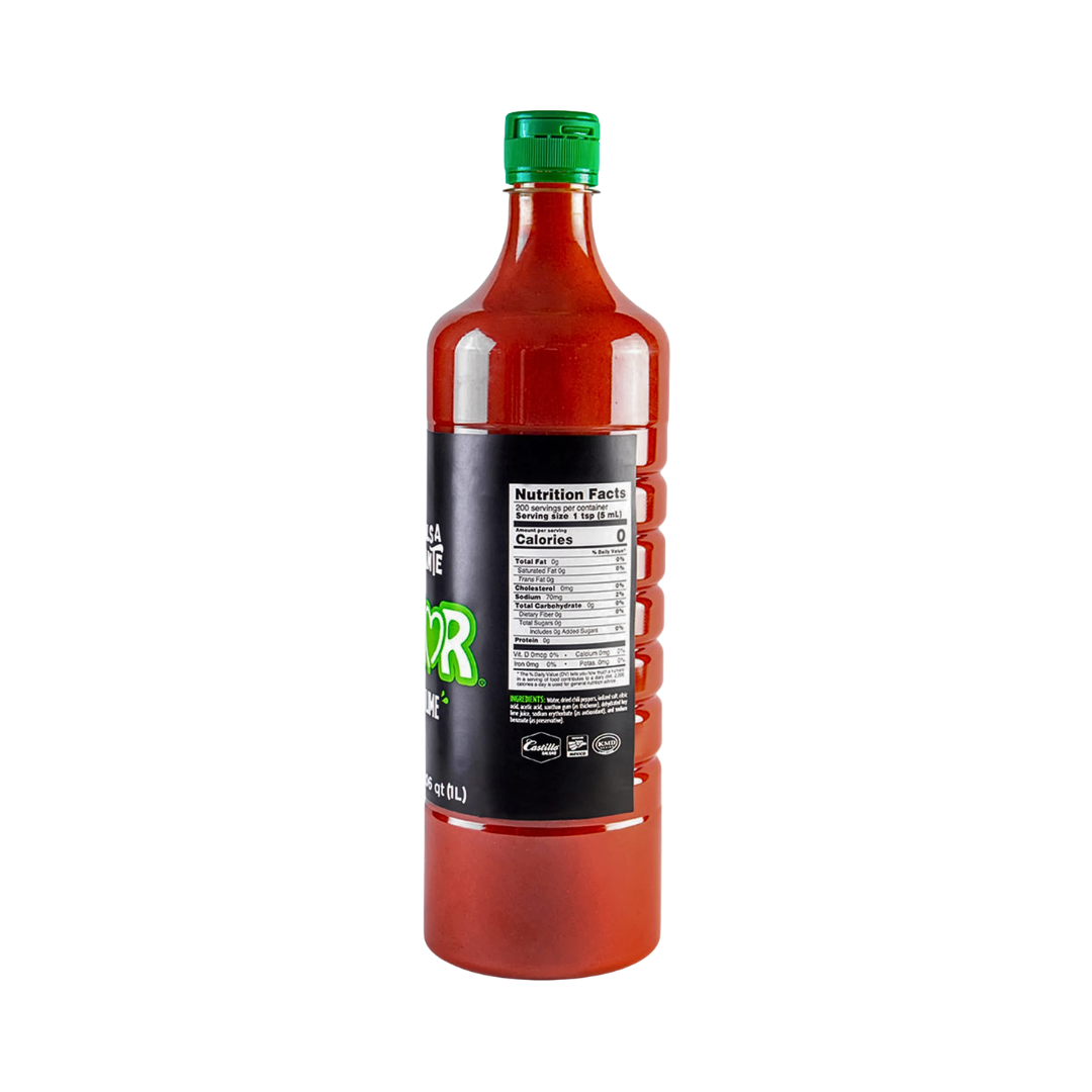 Salsa Castillo Amor con Chile y Lima (Picor medio) – 33 oz Auténtica salsa mexicana de chile y cítricos