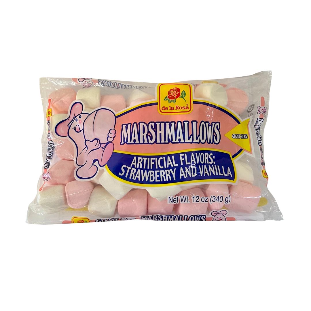 De la Rosa Pink and White Marshmallows - 12 oz