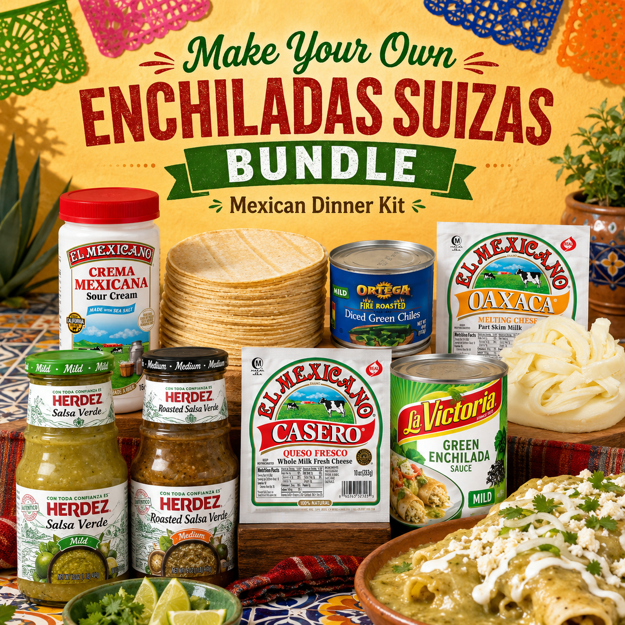 Make Your Own Enchiladas Suizas Bundle – Mexican Dinner Kit