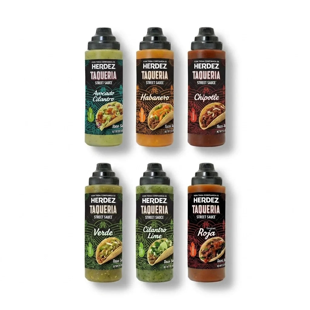 Paquete variado de salsa taquera Herdez – 6 botellas de salsa mexicana