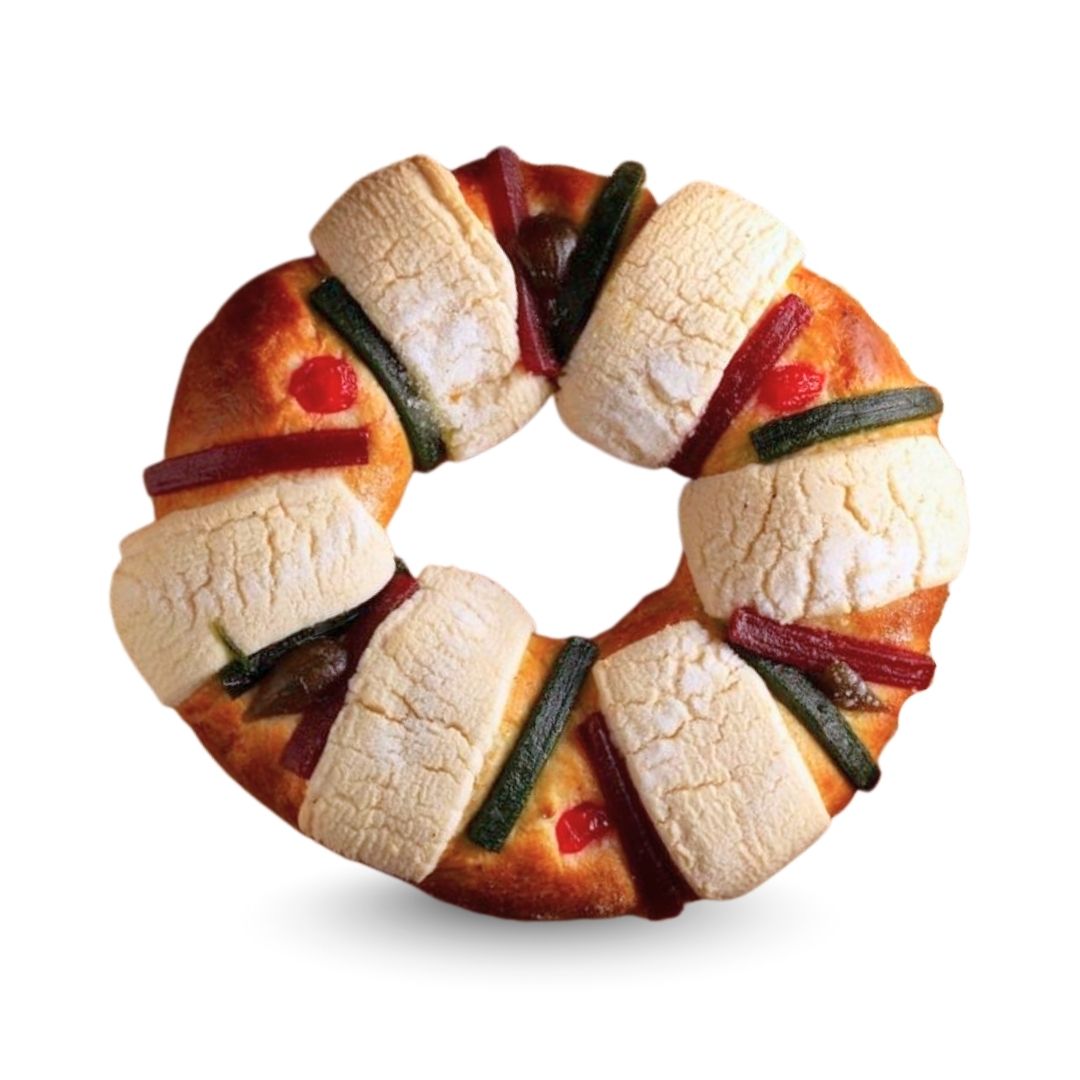 Rosca de Reyes - Three Kings Cake - Kings Day Mexican Sweet Bread - 14 oz