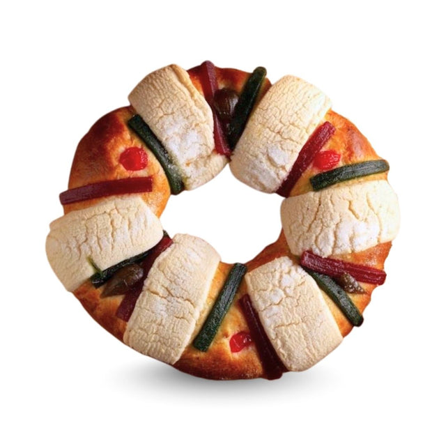 Rosca de Reyes - Three Kings Cake - Kings Day Mexican Sweet Bread - 14 oz