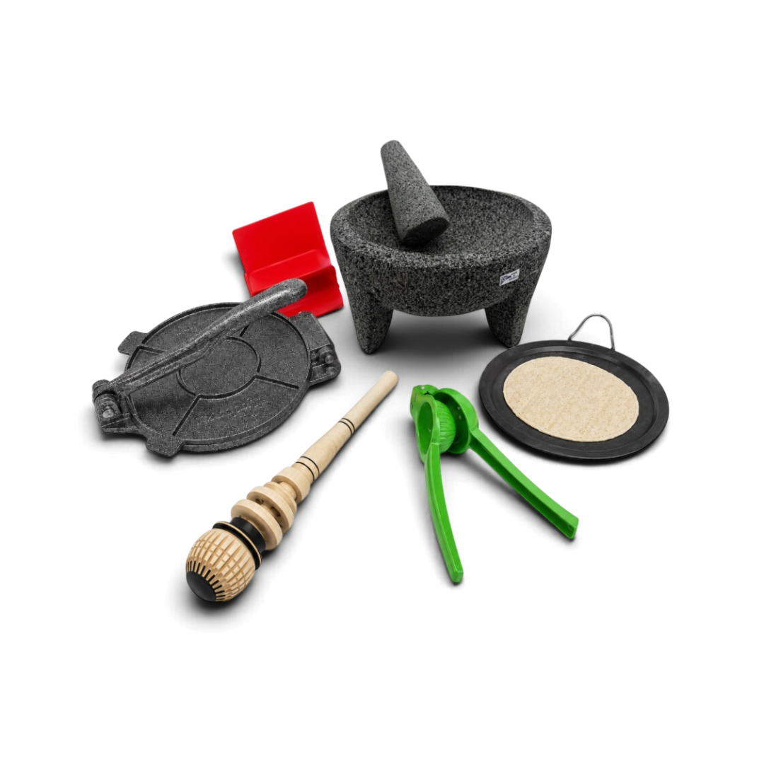 Mexican Cooking Utensils Deluxe Set – 6 Authentic Kitchen Tools