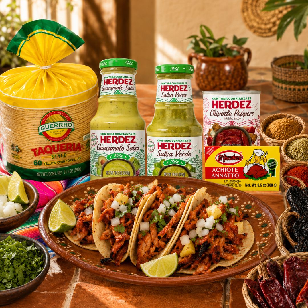 Tacos Al Pastor Recipe Kit – Mexican Taco Bundle