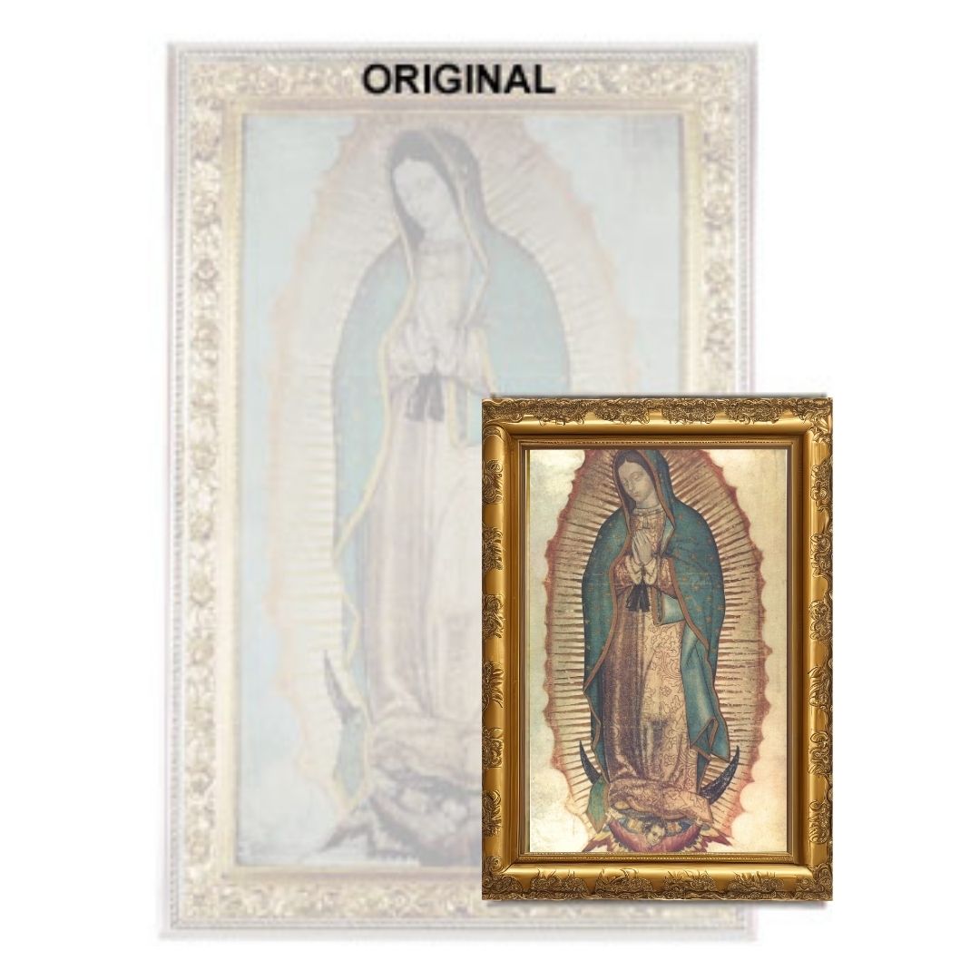 Our Lady of Guadalupe Poster - Virgen de Guadalupe Poster - Med - 36" x 21"