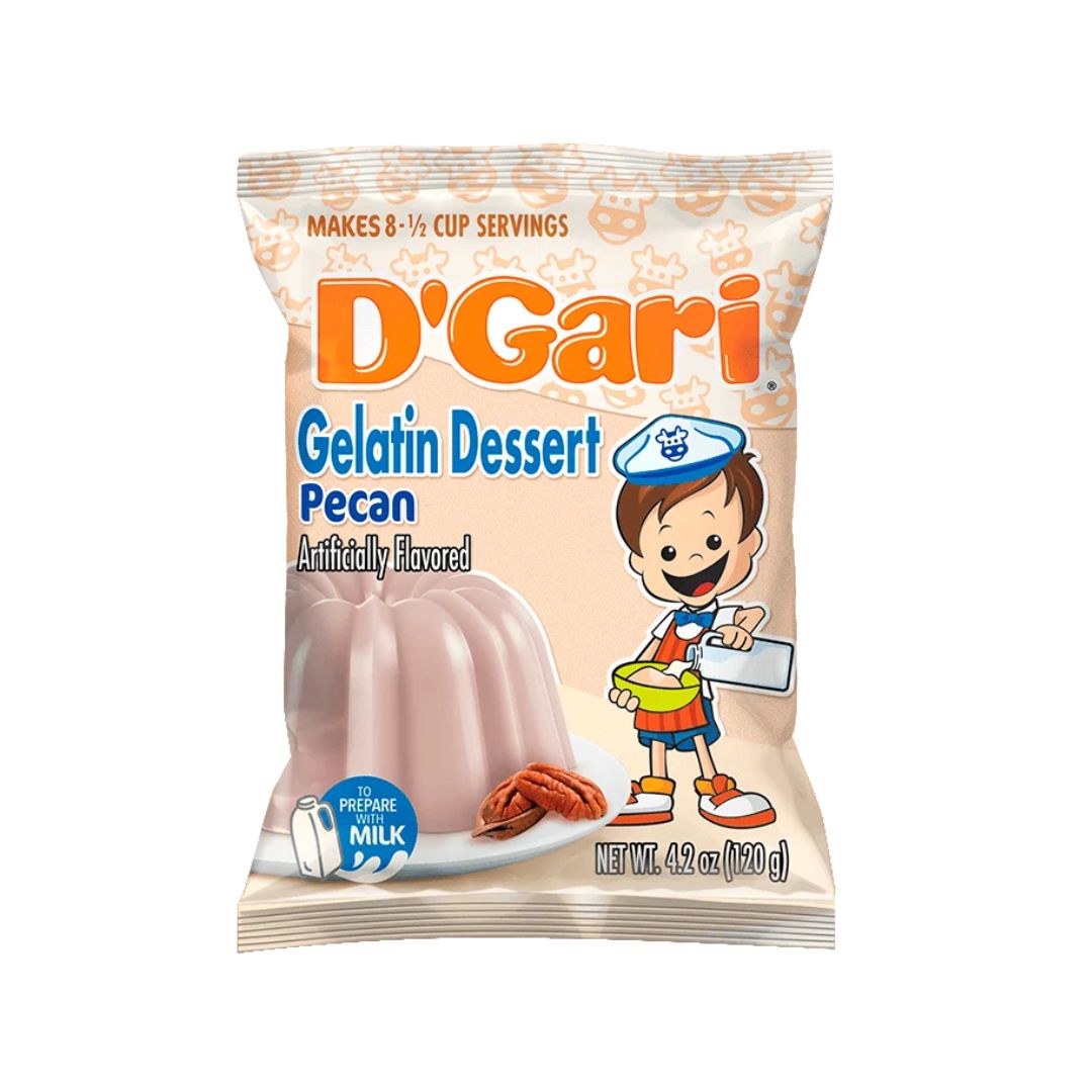 D’Gari Pecan Milk Gelatin Dessert - 4.2 oz - MexGrocer.com