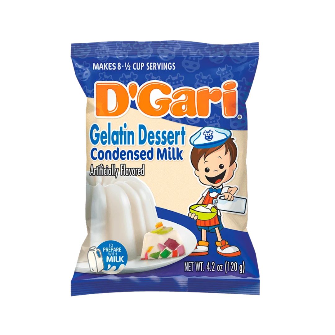 D’Gari Condensed Milk Gelatin Dessert - 4.2 oz - MexGrocer.com