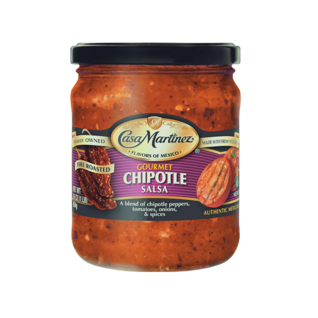 Casa Martinez Medium Fire Roasted Chipotle Salsa, 16 oz