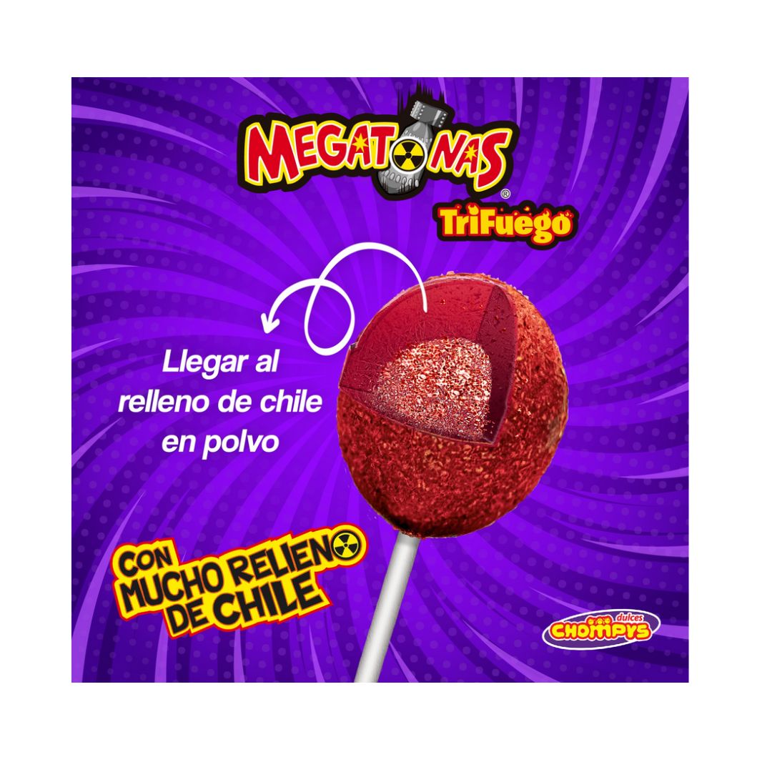 Chompys Megatonas Sandía (Watermelon) Chili Candy – 40 ct
